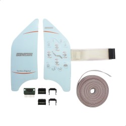 Kit Etiquetas Direito E Esquerdo Com Pad Para Equipo Techno - Dabi