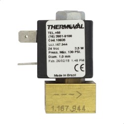Válvula Solenoide 2/2 Via Interno 2mm N10 32UNF 24VCC - Dabi