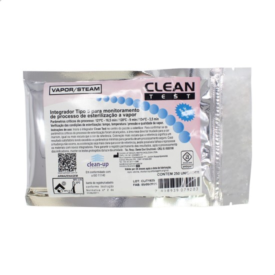 Integrador Tipo 5 Vapor- Clean Test Pct250 - Clean-Up