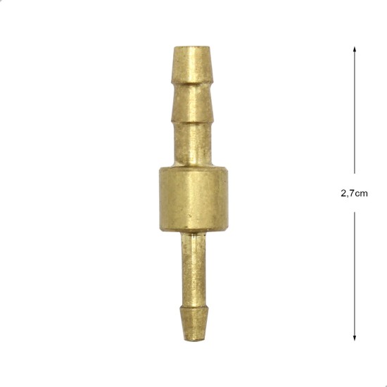 Conexão Espigão Reta Redução p/ Mangueria 2.7x1,6mm