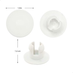 Kit 2 Fixadores Capa Atuador Elevação Branco - Dabi