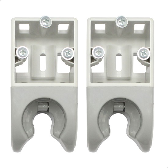 Kit 2 Suportes Ponta Aro EQ Syncrus Cinza s/ Válvula - Gnatus