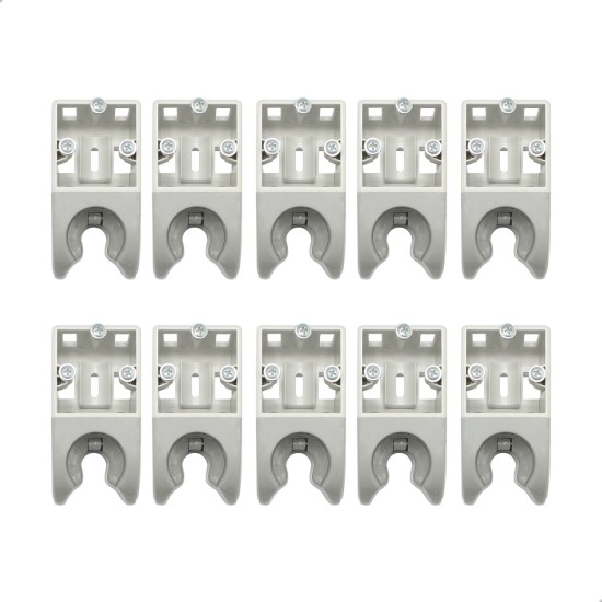 Kit 10 Suportes Ponta Aro EQ Syncrus Cinza s/ Válvula - Gnatus