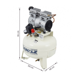Compressor Odontológico Schulz Csd 5/30 Isento De Óleo 220V
