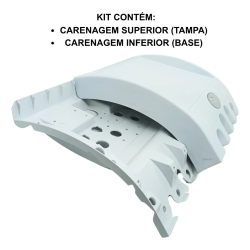 Kit Carenagem Tampa Sup. Inf. Mesa Equipo Kavo Unik Branco