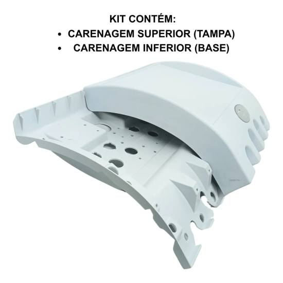 Kit Carenagem Tampa Sup. Inf. Mesa Equipo Kavo Unik Branco